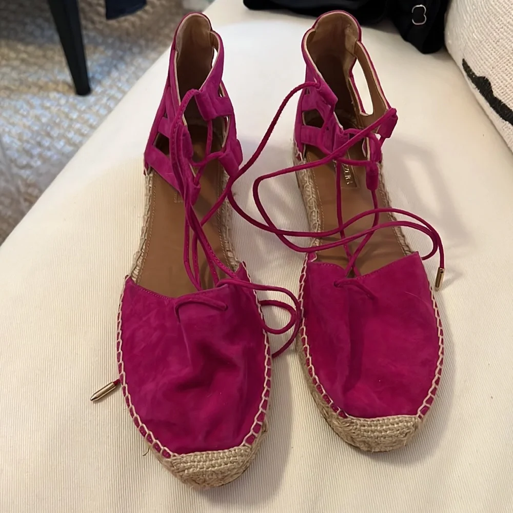 Aquazzura Belgravia Suede Espadrilles